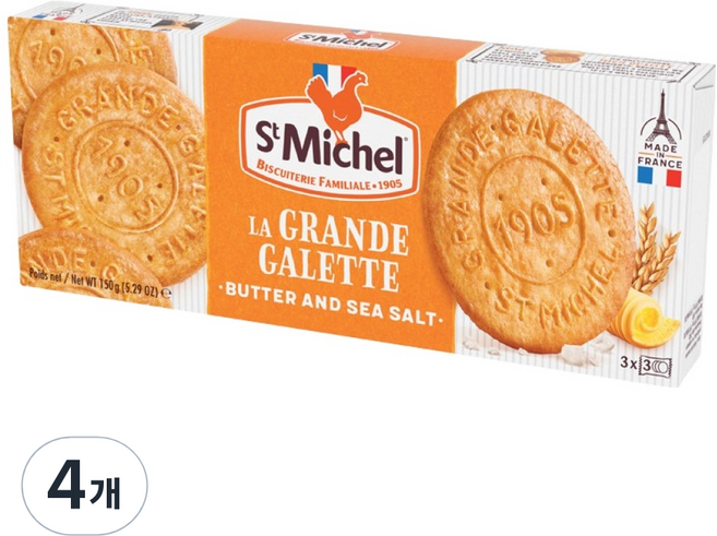 St Michel 奶油餅乾, 150g, 4盒