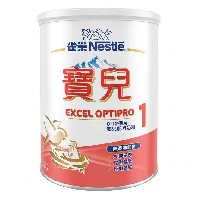 Nestle 雀巢 寶兒 嬰兒配方奶粉 1號 0~12個月, 800g, 1罐