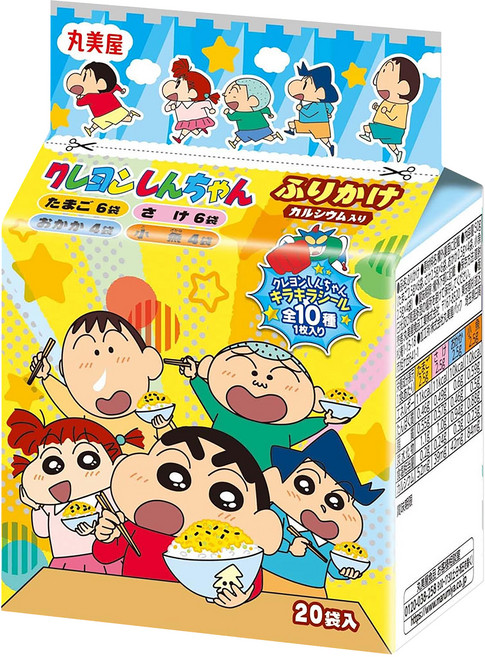 丸美屋 蠟筆小新飯友 20入 附貼紙, 50g, 1袋