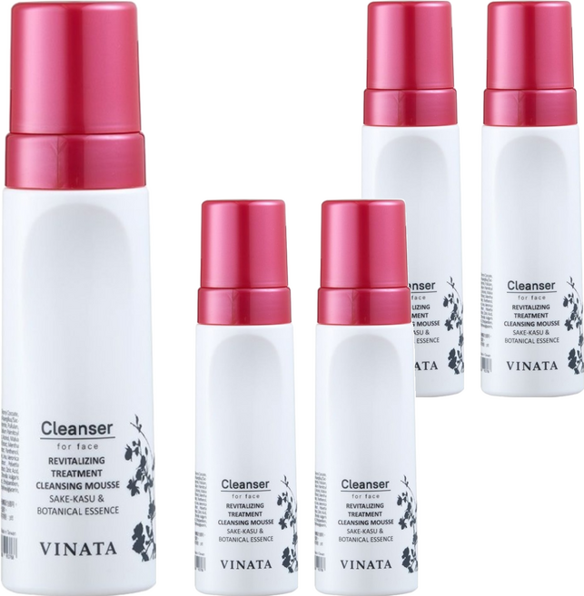 TTL BIO-TECH 台酒生技 VINATA 全效舒緩洗卸潔顏慕斯, 180ml, 5瓶