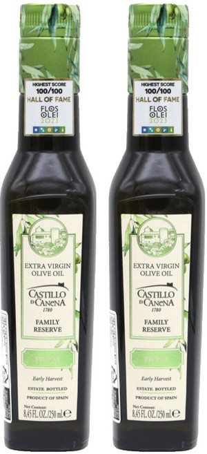 Castillo de Canena 皮誇爾特級初榨橄欖油, 2個, 250ml