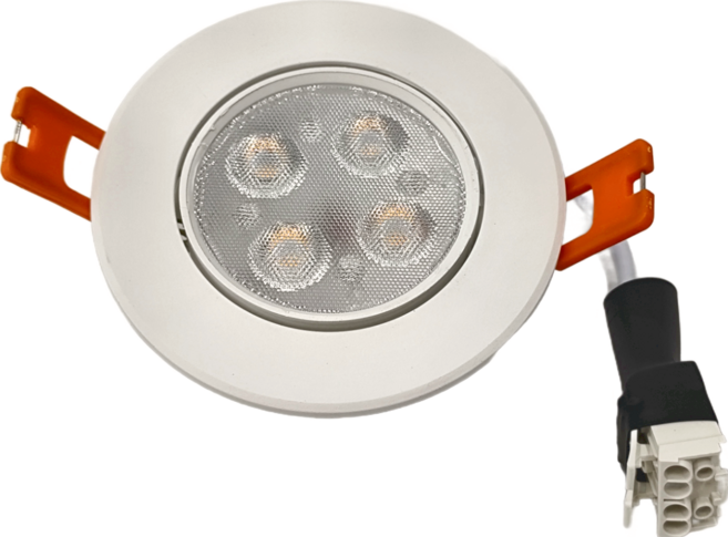 DANCELIGHT 舞光 5W 歡笑崁燈 3000K 黃光 7cm 時尚白, 1個