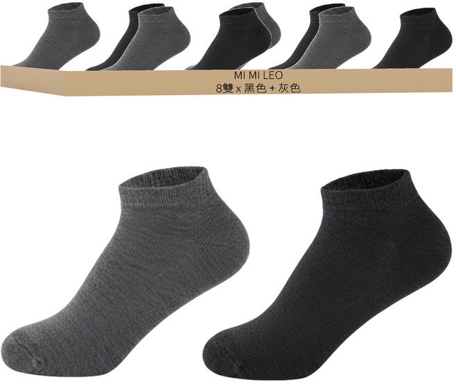 MI MI LEO 短筒小資襪 台灣製 8雙