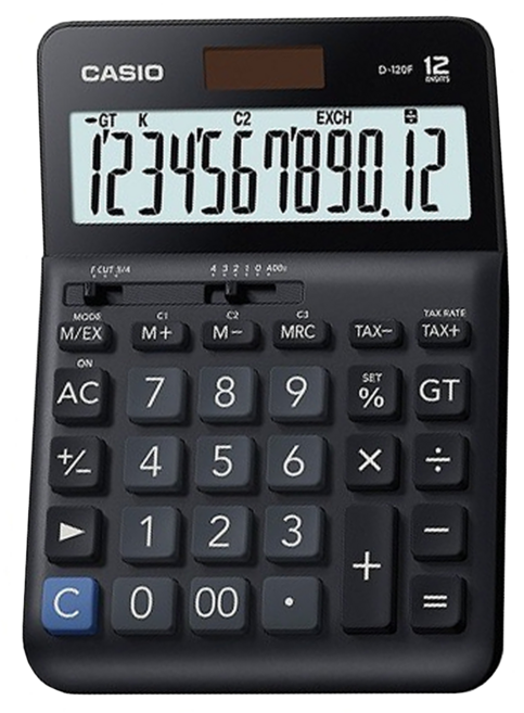 CASIO 卡西歐 計算機, 黑色, 1個