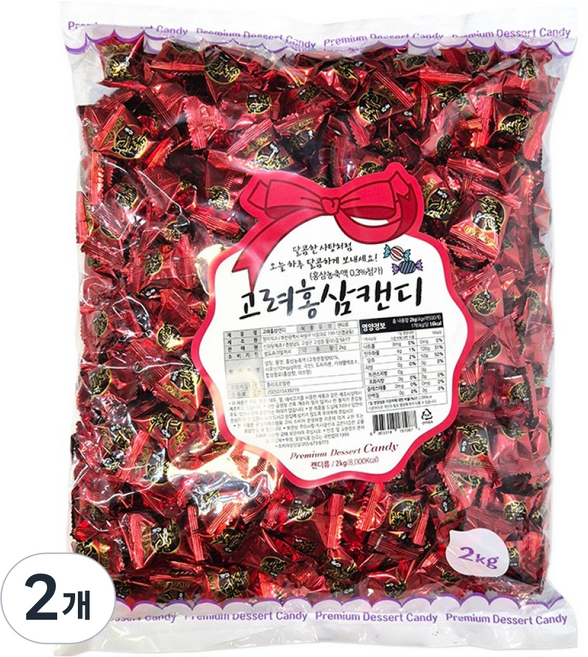ShinHwaDang 高麗紅參糖, 2個, 2kg