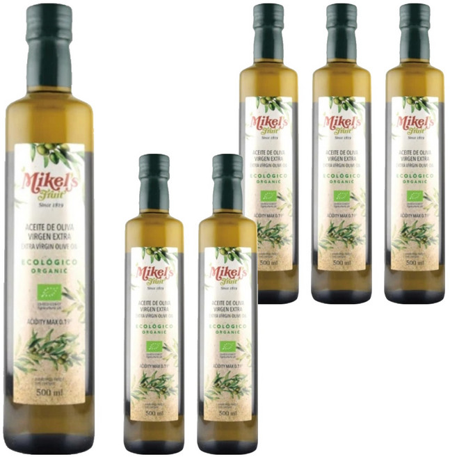 Mikel's Fruit 歐羅 西班牙歐羅有機第一道冷壓特級初榨橄欖油, 6瓶, 500ml