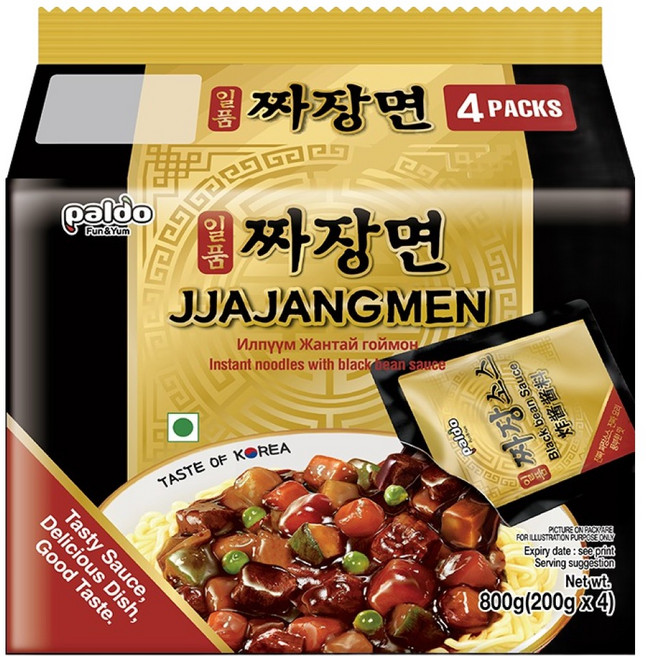 paldo 八道炸醬麵 御膳炸醬麵 200g, 4包