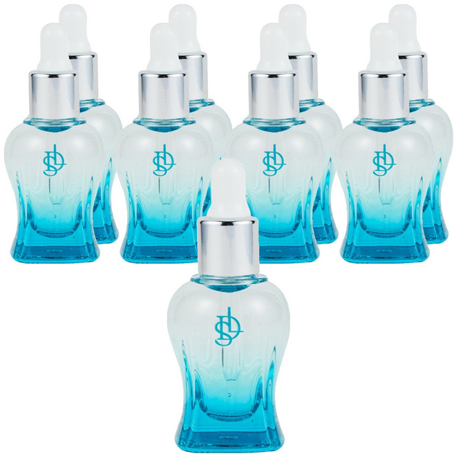 MEIBROWN 滴管精油滴管空瓶 9ml, 藍色, 9個