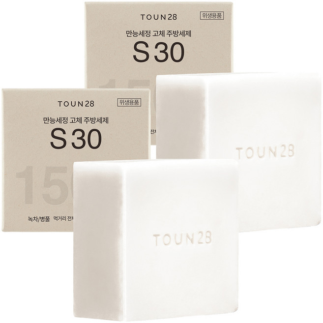TOUN28 萬用清潔洗碗皂 S30, 150g, 2個