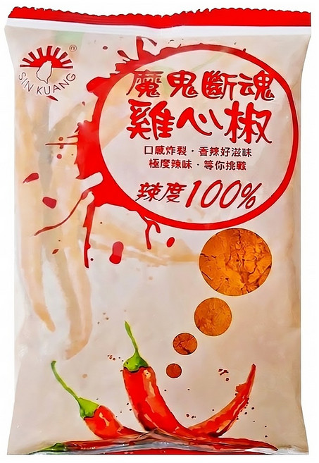新光洋菜 魔鬼斷魂雞心椒粉, 300g, 1包