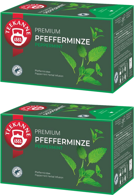 TEEKANNE 恬康樂 Premium Peppermint 薄荷草本茶, 2.25g, 20入, 2盒
