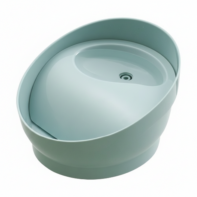 GEX 渴盼系列 淨水飲水器 犬用 22.5 x 20.7 x 13.5cm 950ml, 1個, 薄荷綠