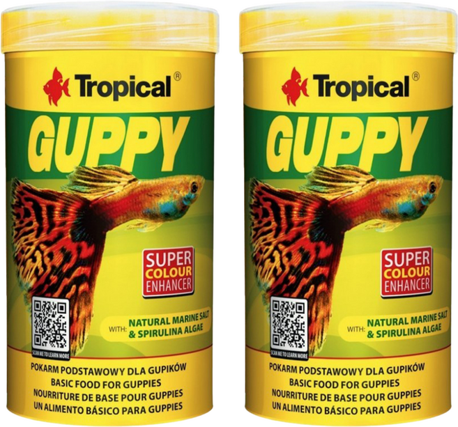 波蘭 Tropical 免疫孔雀增艷薄片, 2罐, 100ml