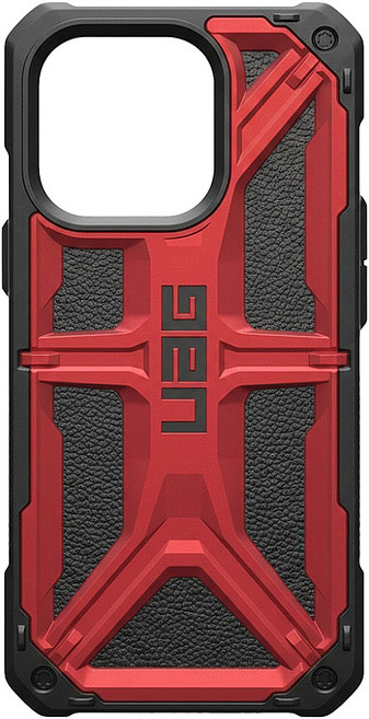UAG 頂級版 手機 保護殼 iPhone 6.1 Pro (2023) 耐衝擊 皮革紋 紅金 有限終身保固