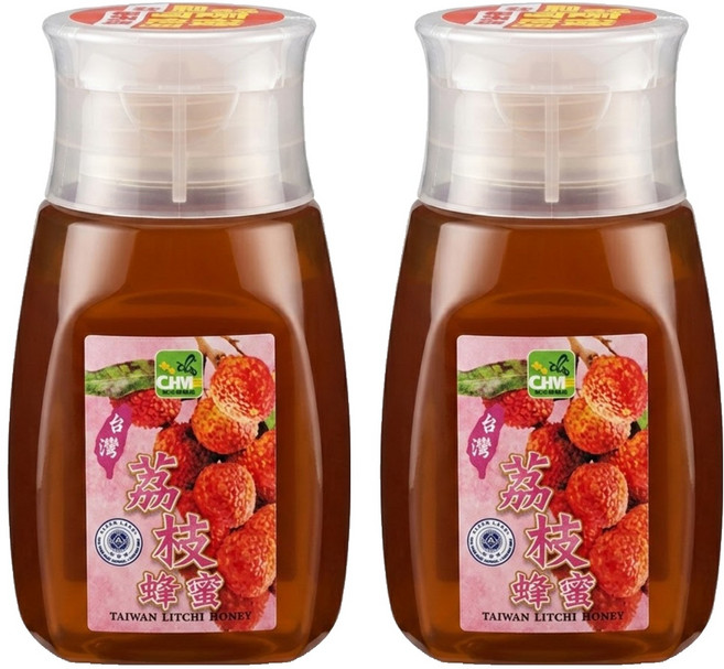 彩花蜜 台灣荔枝蜂蜜, 350g, 2瓶