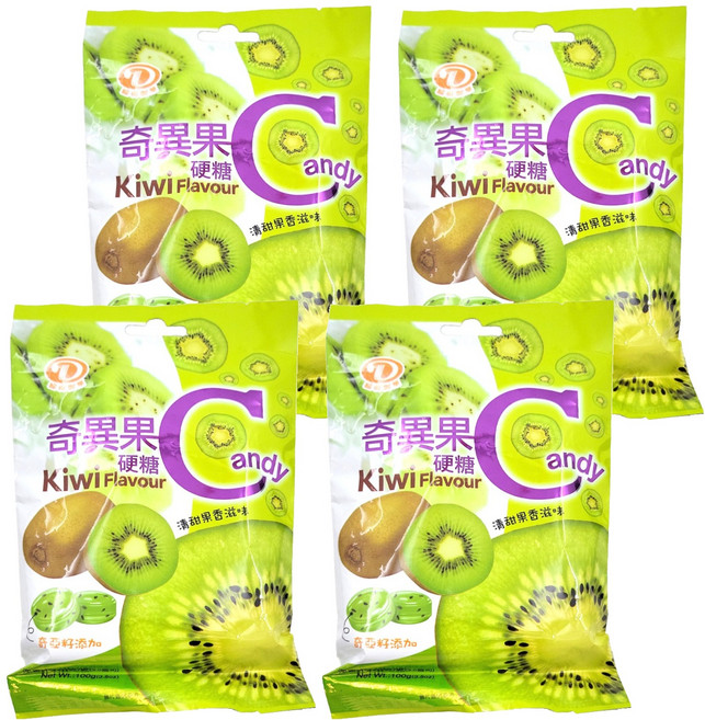 綠得製菓 奇異果硬糖, 100g, 4袋