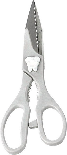 ECHO 多功能廚房剪刀 兔子 灰色 21.4cm x 7.8cm 1個