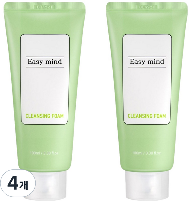 이지마인드 촉촉 콜라겐 클렌징 폼, 4개, 100ml