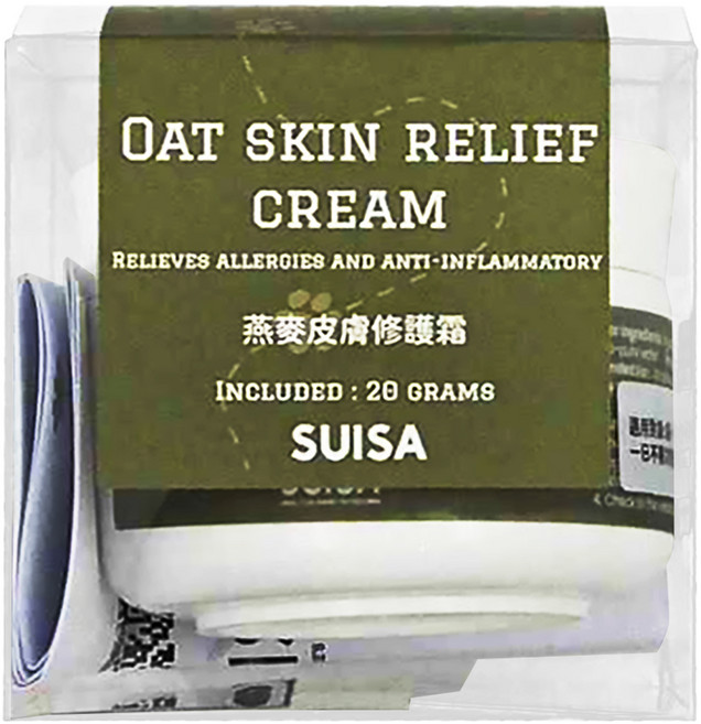 SUISA 蘇依沙 燕麥皮膚修復霜, 20g, 1罐