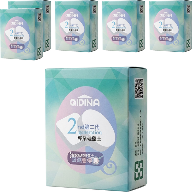 二代除濕除臭珪藻土防霉塊長方形 台灣製, 73g, 6個
