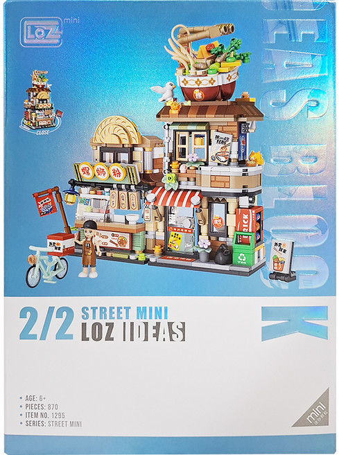 LoZ 螺螄粉店 積木玩具 1295 3歲以上, 多色, 1盒