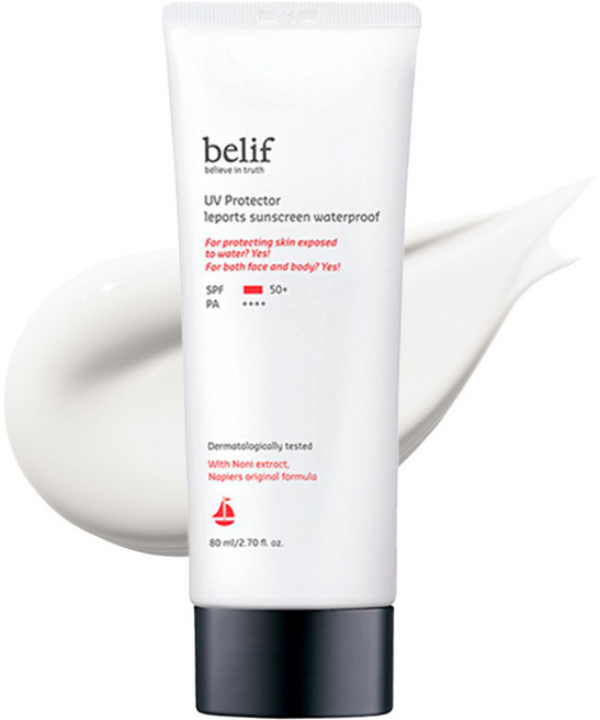 빌리프 UV프로텍터 레포츠 워터프루프 선스크린 SPF50+ PA++++, 80ml, 1개