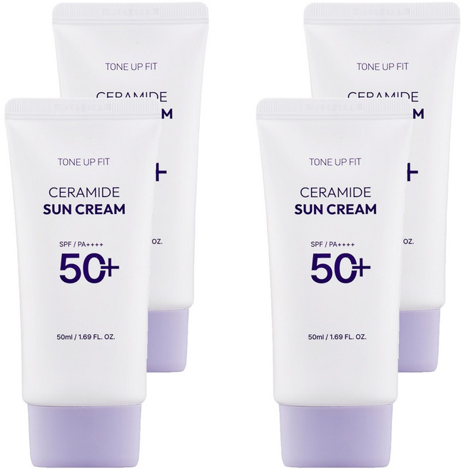 CHARMZONE 神經醯胺潤色貼合防曬乳 SPF50+PA++++, 50ml, 4條
