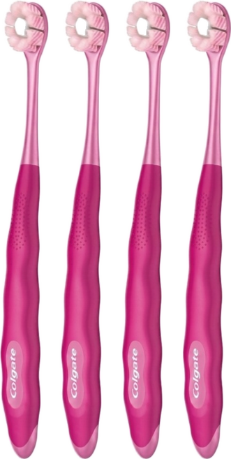 Colgate 高露潔 Cushion Clean螺旋型牙刷 顏色隨機, 2支, 2包