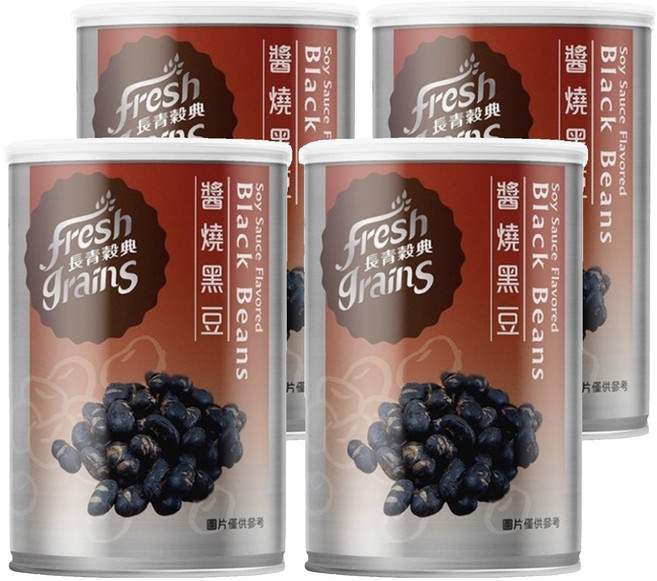fresh grains 長青穀典 醬燒黑豆, 85g, 4罐