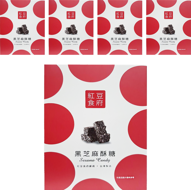 紅豆食府 黑芝麻酥糖, 100g, 5盒