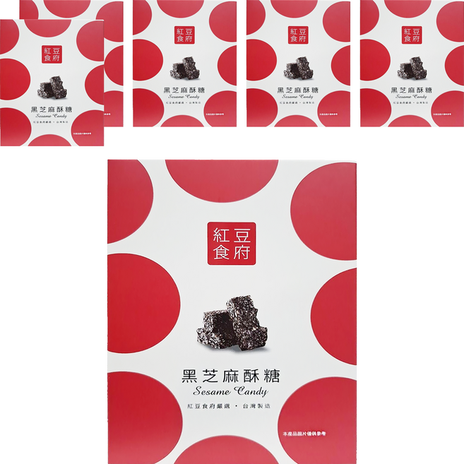 紅豆食府 黑芝麻酥糖, 100g, 6盒