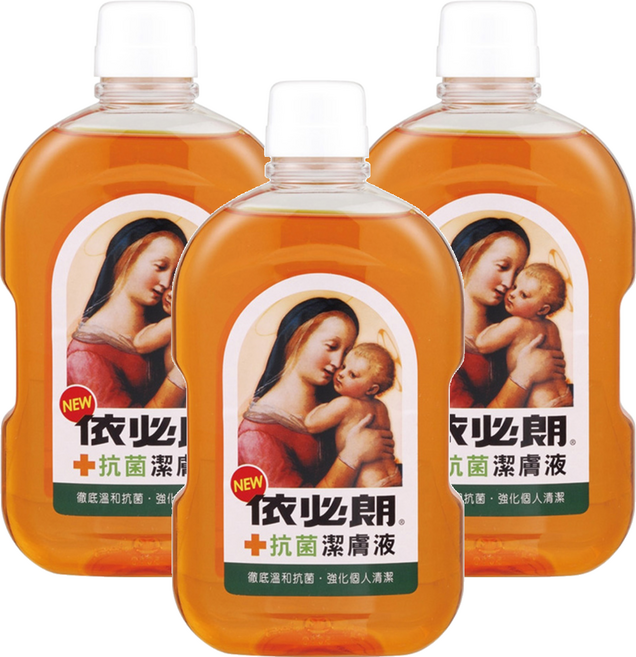 依必朗 抗菌潔膚液, 500ml, 3瓶