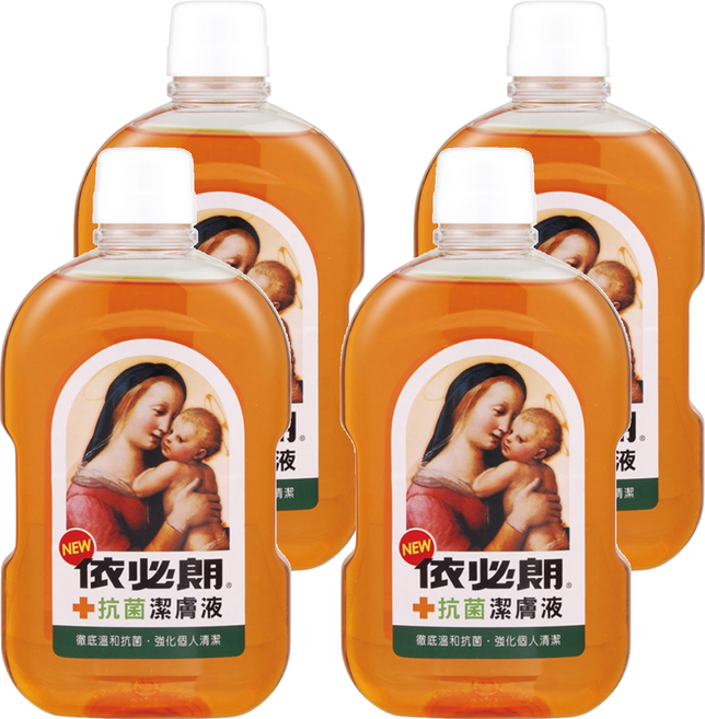 依必朗 抗菌潔膚液, 500ml, 4瓶