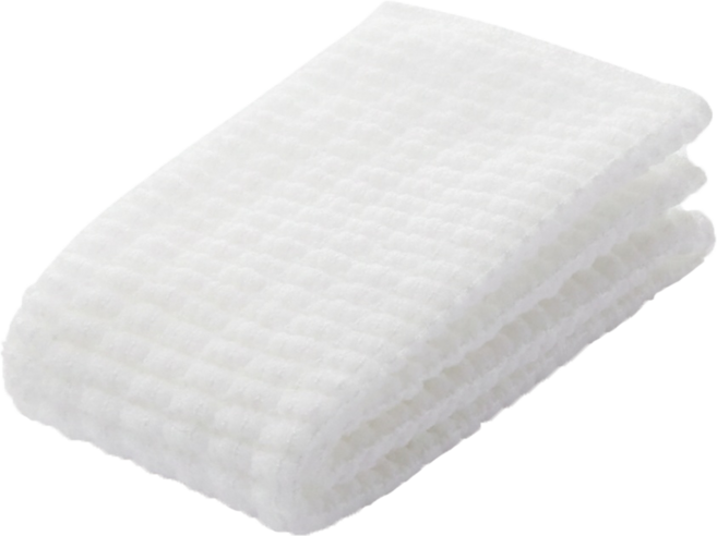 MUJI 無印良品 攜帶體用起泡浴巾, 白色, 1個, 1個