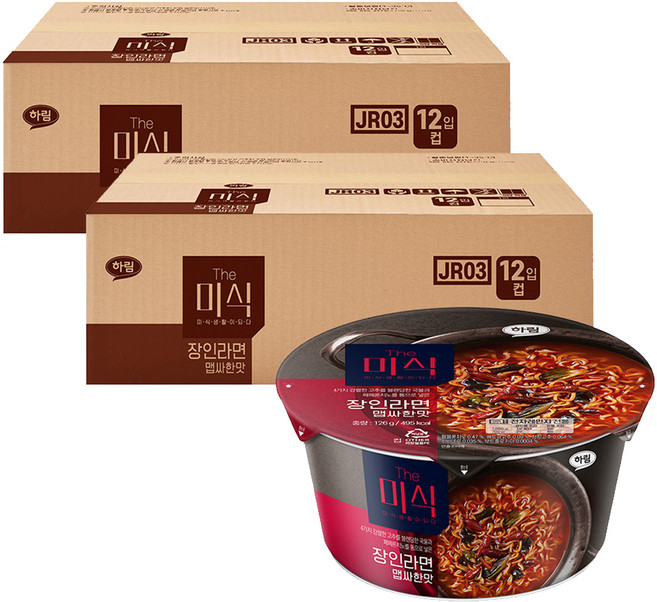 The Mishik 匠人 碗裝匠人拉麵 辛辣味 126g, 24入