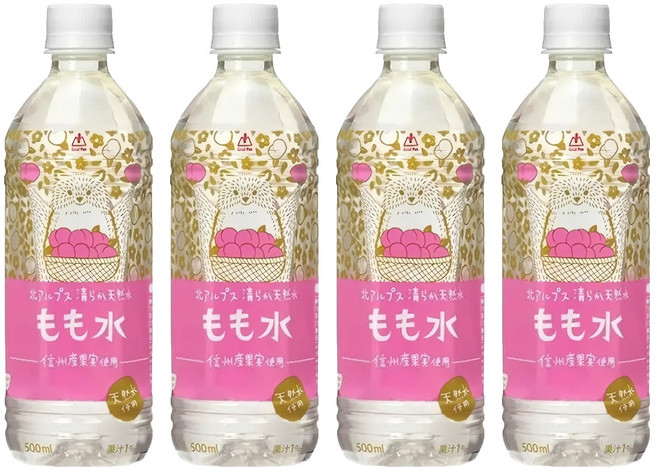 Gold-Pak 桃子風味水, 500ml, 4個