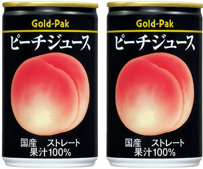 Gold-Pak 水蜜桃原汁, 2罐, 160ml