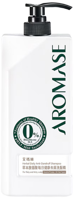 AROMASE 艾瑪絲 草本胺基酸每日健康去屑洗髮精, 1L, 1瓶