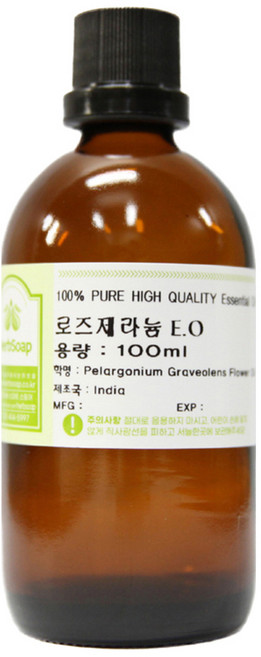HerbSoap 玫瑰天竺葵 100%原液 芳香精油 100ml, 1個
