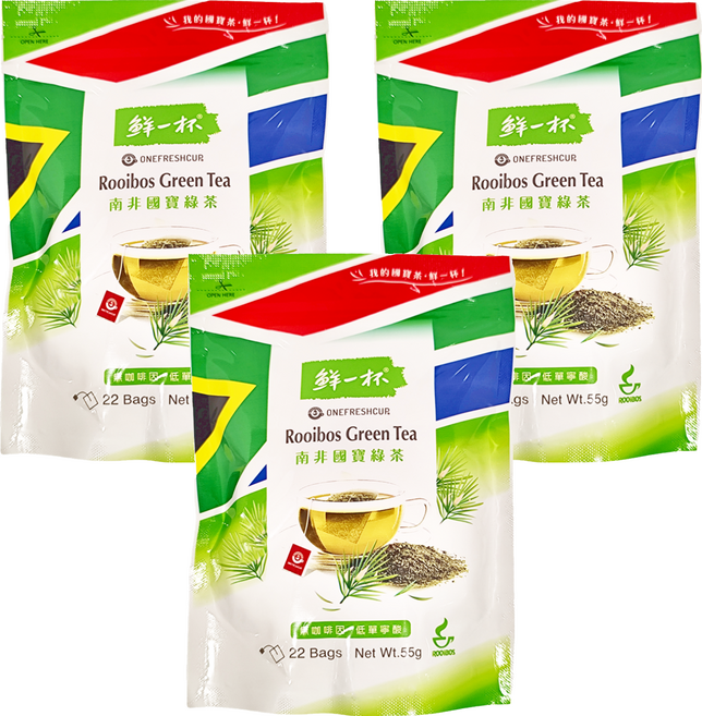 鮮一杯 南非國寶綠茶, 2.5g, 22入, 3包