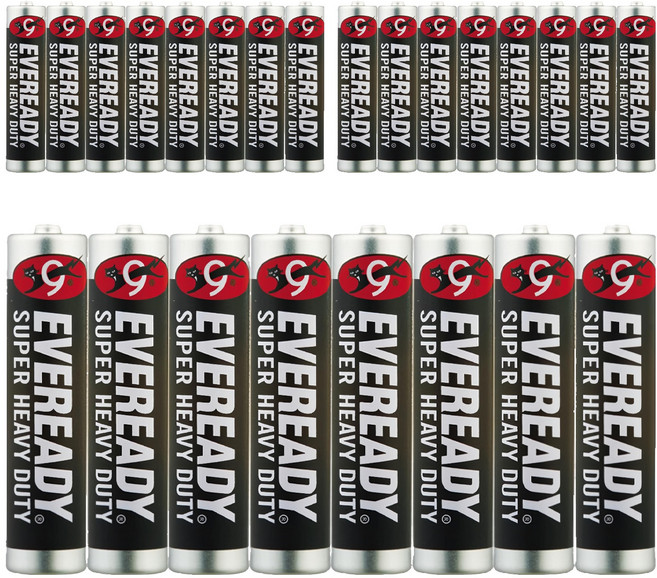 EVEREADY 永備 碳鋅電池 4號, 8顆, 3組