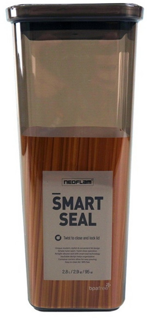 NEOFLAM SMART SEAL聰明封抗菌遮光儲物罐 方形, 容器 + 蓋子, 1個