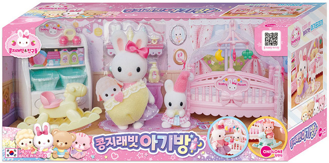 ONE&ONE Konggi Rabbit 嬰兒房娃娃遊戲, 混合色