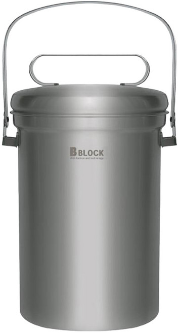 B BLOCK 全不鏽鋼304廚餘桶 3L, 1個, 銀色