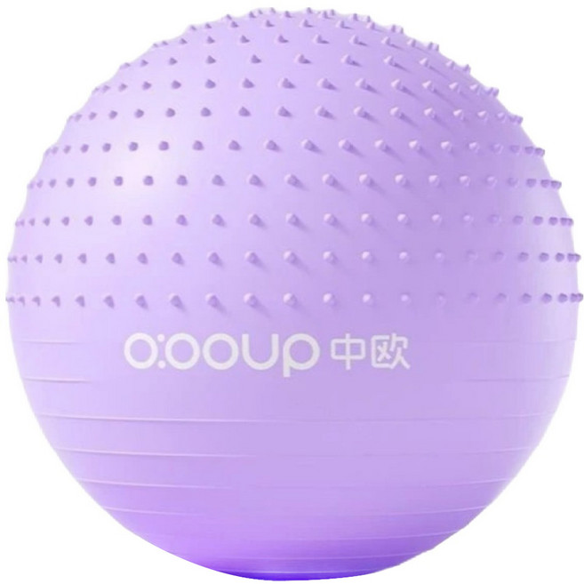 ZHONGOU 長紅 PVC加厚防爆半凸點瑜珈球 XFE-Z120, 紫色