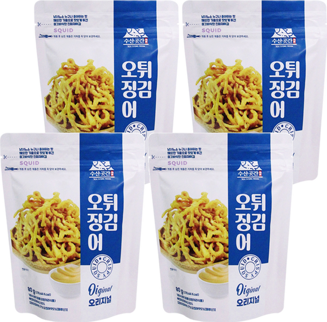 SEA STORE ROOM 炸魷魚絲, 80g, 4包
