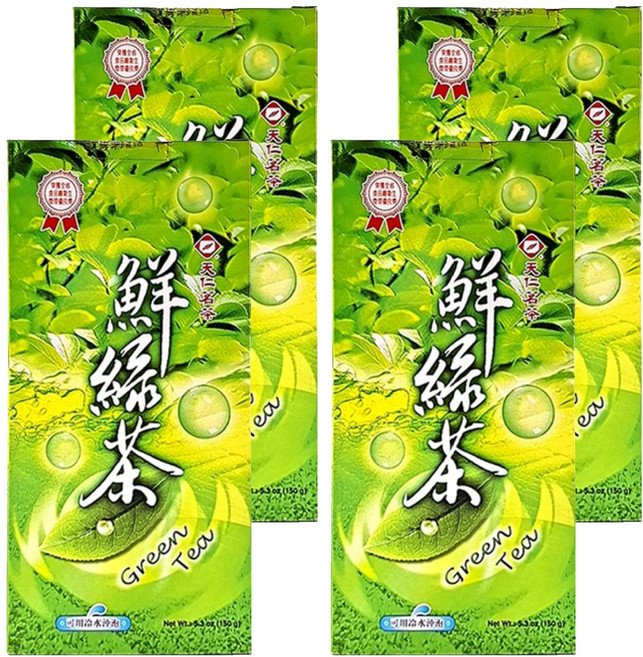 天仁茗茶 鮮綠茶, 150g, 1盒, 4盒