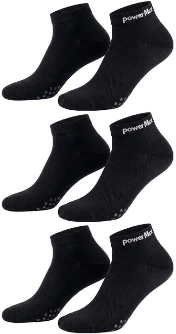 Power Max 全鎖跟貼紮型運動襪 3雙
