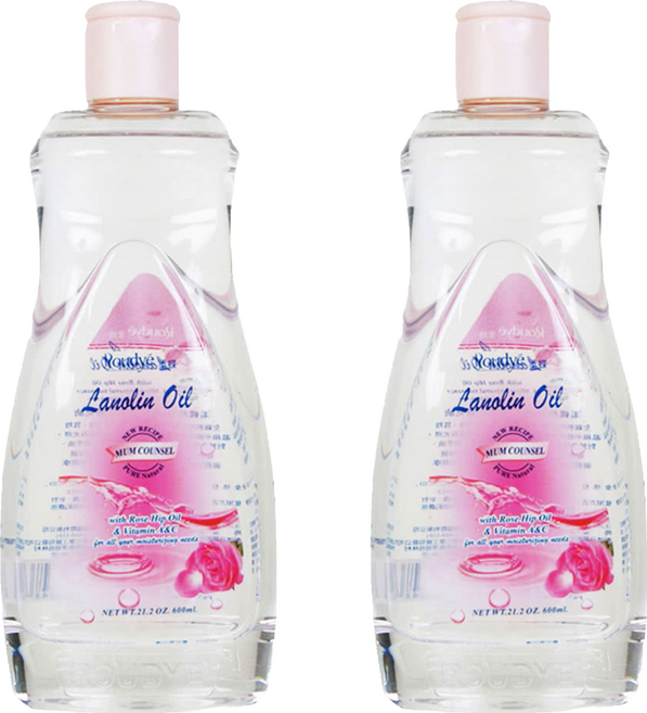 Roudye 柔蝶 玫瑰果油&綿羊潤膚油, 600ml, 2瓶