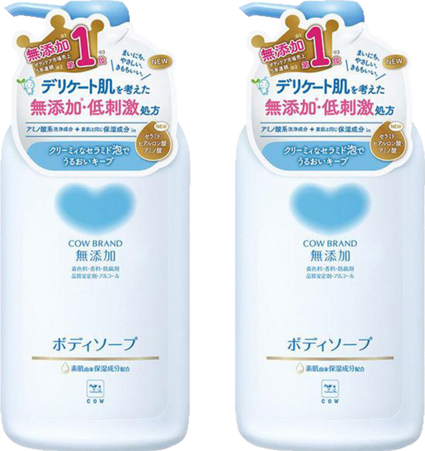 COW STYLE 牛乳石鹼 無添加沐浴露, 2瓶, 500ml